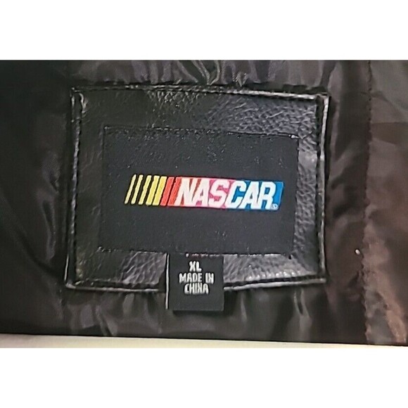 Vintage Faux Leather Tony Stewart #14 Old Spice Racing Jacket NASCAR Mens XL - Picture 5 of 11